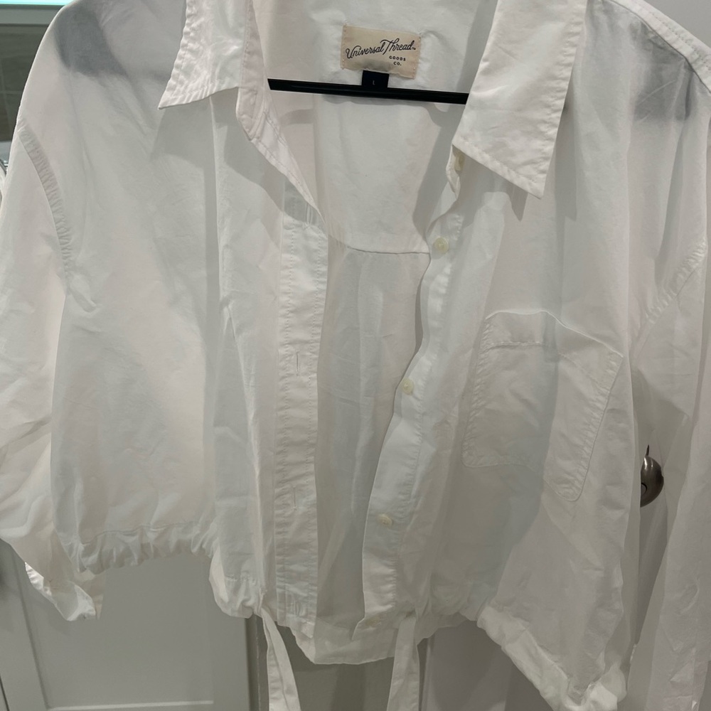 crop button up